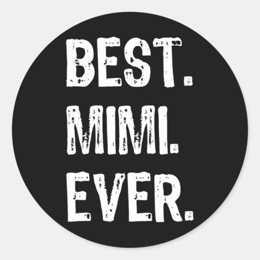 Cool Beste Mimi-Ever-Familie Funny Runder Aufkleber (Vorderseite)