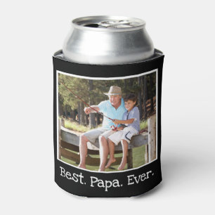 Cool Bestes Papa je Foto Personalisiert     BlackC Dosenkühler