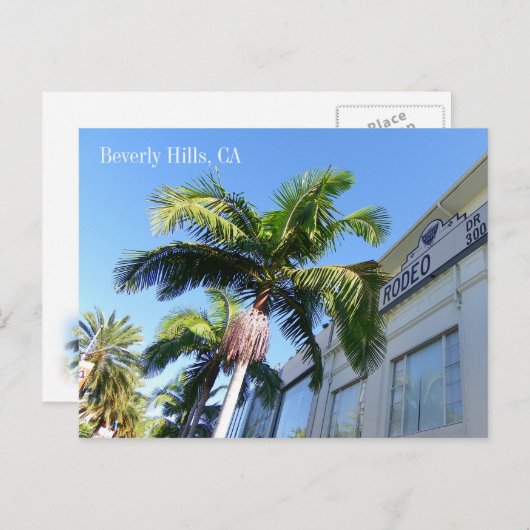 Cool Beverly Hills Postcard! Postkarte (Vorne/Hinten)