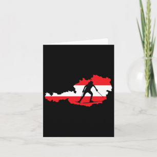 Cool Biathlon Fans Skifahren Karte