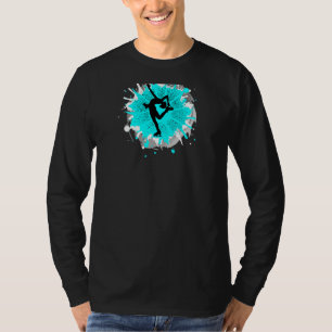 Cool Biellman Spin Ice Skaters Skaten Skate Abbild T-Shirt