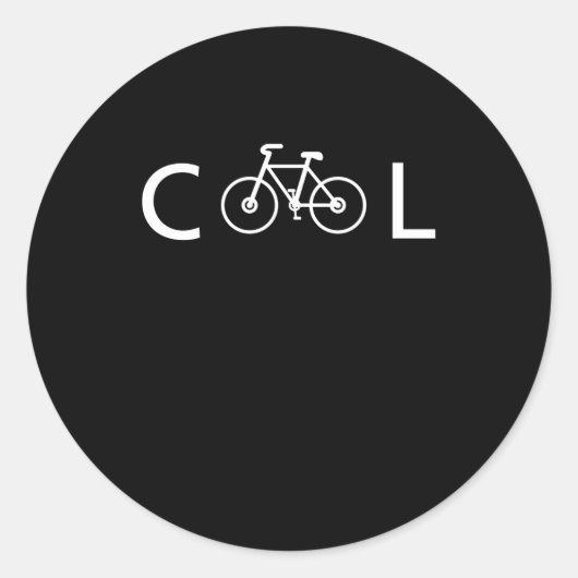 Cool Bike Shirt Biyclce Cycologist Geschenk Runder Aufkleber (Vorderseite)
