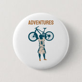 Cool Biker - Abenteuer Button (Vorderseite)