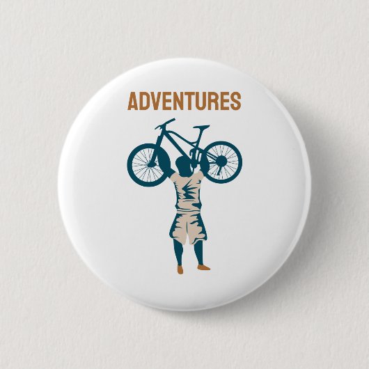 Cool Biker - Abenteuer Button (Vorderseite)