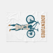 Cool Biker - Abenteuer Fleecedecke (Vorderseite (Horizontal))