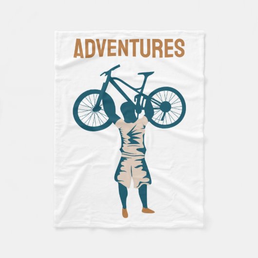 Cool Biker - Abenteuer Fleecedecke (Vorderseite)