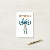 Cool Biker - Abenteuer Post-it Klebezettel (Auf Schreibtisch)