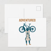 Cool Biker - Abenteuer Postkarte (Vorne/Hinten)