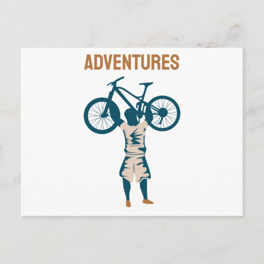 Cool Biker - Abenteuer Postkarte (Vorderseite)