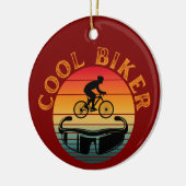 Cool Biker Sonnenbrille Keramik Ornament (Links)