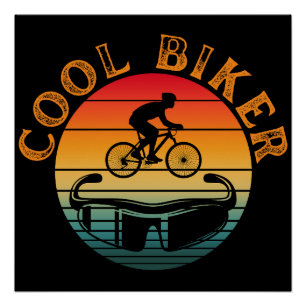 Cool Biker Sonnenbrille Poster