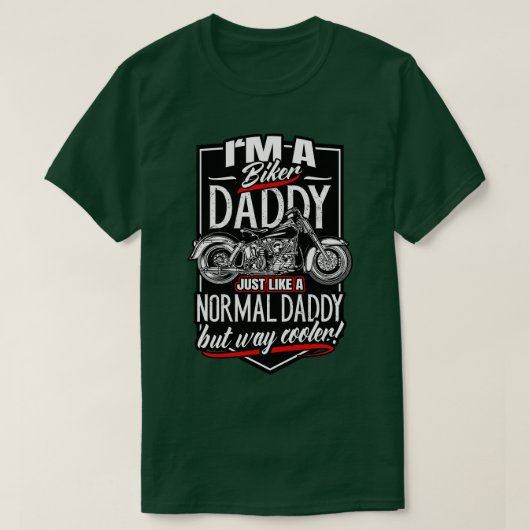 Cool Biker Vater Motorradfahrer T-Shirt (Design vorne)