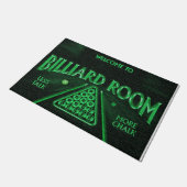 Cool Billiards Room Rug, Game Room Fußmatte (Schrägansicht)
