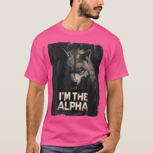 Cool bin ich der Alpha Wolf Trendy T-Shirt (Vorderseite)