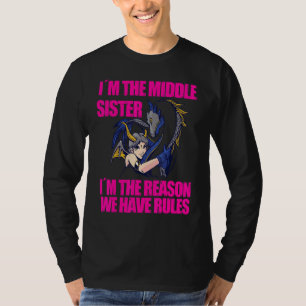 Cool bin ich die Mittlere Schwester, die sich für  T-Shirt