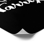 Cool bin ich ein WARRIOR Band Brustkrebs Poster (Ecke)