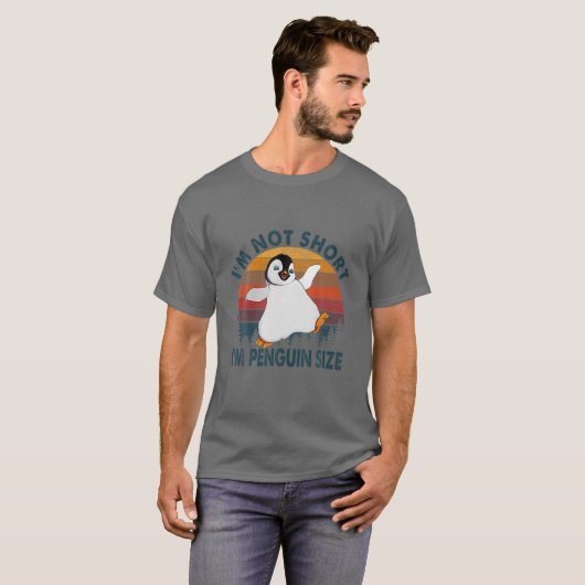 Cool bin ich nicht Kurz, ich bin Pinguin-Größe | F T-Shirt (Vorne ganz)