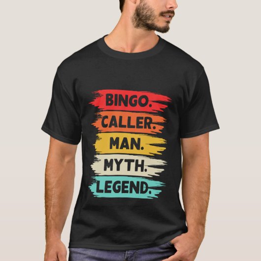 Cool Bingo Caller word art  T-Shirt (Vorderseite)