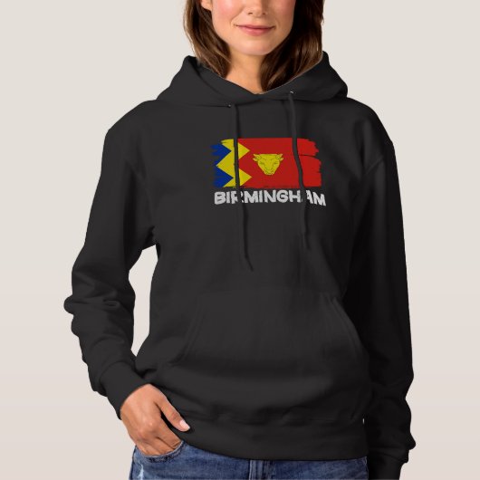 Cool Birmingham Flag Hoodie (Vorderseite)