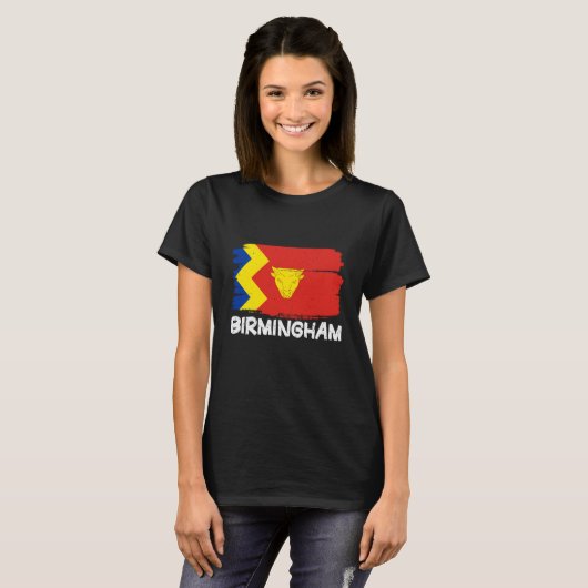 Cool Birmingham Flag T-Shirt (Vorne ganz)