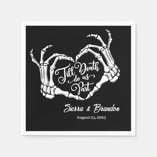Cool bis zum Tod tun uns Party Hochzeit Napkins Serviette (Vorderseite)