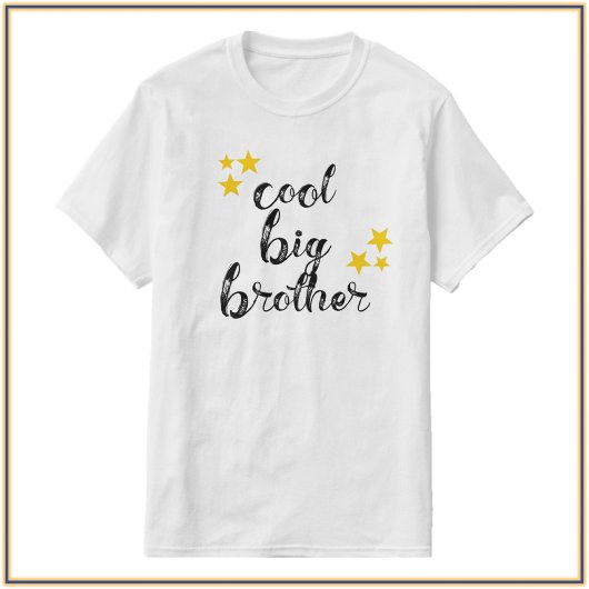 Cool Black and Gold Big Brother T-Shirt