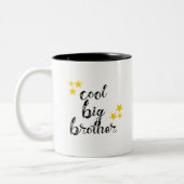 Cool Black and Gold Big Brother Zweifarbige Tasse (Links)