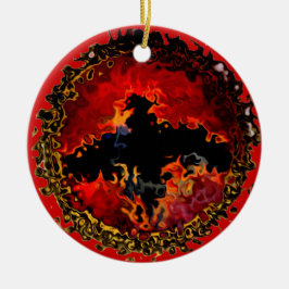 Cool Black Bat Modern Keramik Ornament