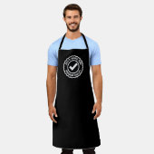 Cool black BBQ apron for grillmaster chef's name Schürze (Getragen)