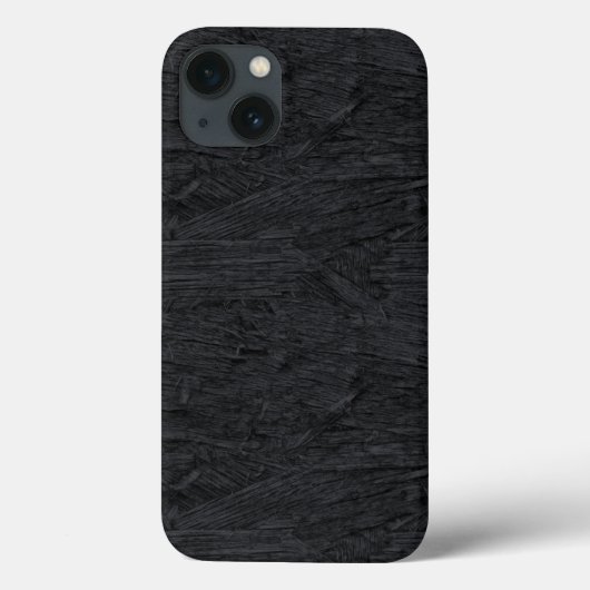 Cool Black Burnt Wood Textur Case-Mate iPhone Hülle (Rückseite)
