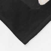 Cool Black Cat Kitten Red Heart Gles Happy Valenti Fleecedecke (Ecke)