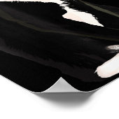 Cool Black Cat Kitten Red Heart Gles Happy Valenti Poster (Ecke)