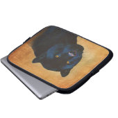 Cool Black Jaguar Panther Wildlife Big Cat Laptopschutzhülle (Vorne Knopf)