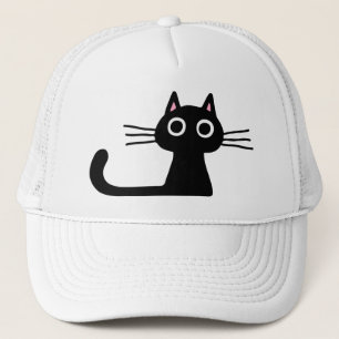 Cool Black Kitty Cat Fun Feline Design Unisex Truckerkappe