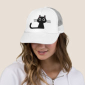 Cool Black Kitty Cat | Fun Feline Design Unisex Truckerkappe (Beispiel)