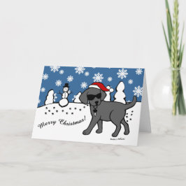 Cool Black Labrador Cartoon Weihnachten