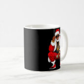 Cool Black Man Santa Claus Christmas African Ameri Kaffeetasse (VorderseiteRechts)