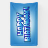 "Cool Blau" - Banner des wiederverwendbaren Glücks (Vertikal)