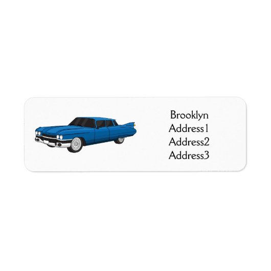 Cool-blau-Oldtimer 1959 (Vorne)