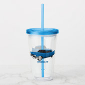 Cool-blau-Oldtimer 1959 Acryltrinkbecher (Vorderseite)