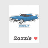 Cool-blau-Oldtimer 1959 Aufkleber (Blatt)