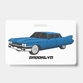 Cool-blau-Oldtimer 1959 Ausweis (Rückseite)