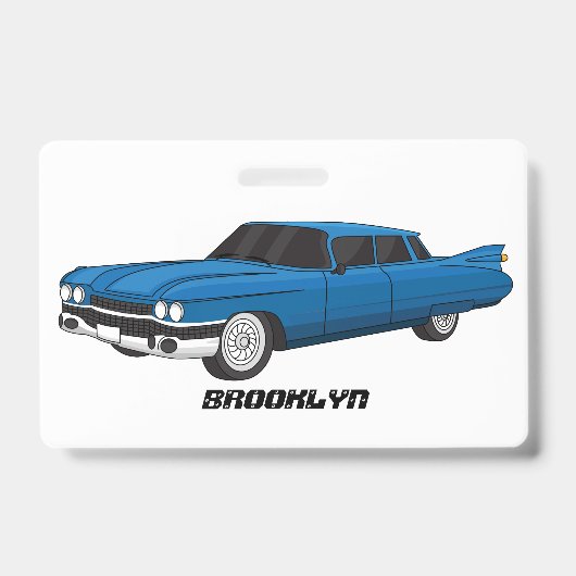 Cool-blau-Oldtimer 1959 Ausweis (Vorderseite)
