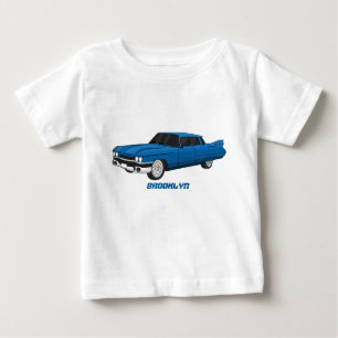 Cool-blau-Oldtimer 1959 Baby T-shirt