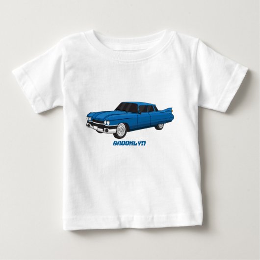 Cool-blau-Oldtimer 1959 Baby T-shirt (Vorderseite)