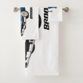Cool-blau-Oldtimer 1959 Badhandtuch Set (Insitu)