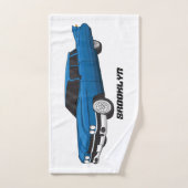 Cool-blau-Oldtimer 1959 Badhandtuch Set (Handtuch)