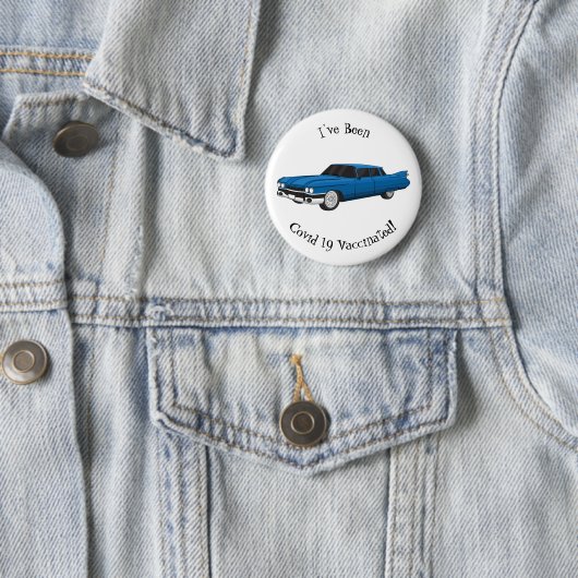 Cool-blau-Oldtimer 1959 Button (Beispiel)