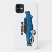 Cool-blau-Oldtimer 1959 Case-Mate iPhone Hülle (Rückseite)