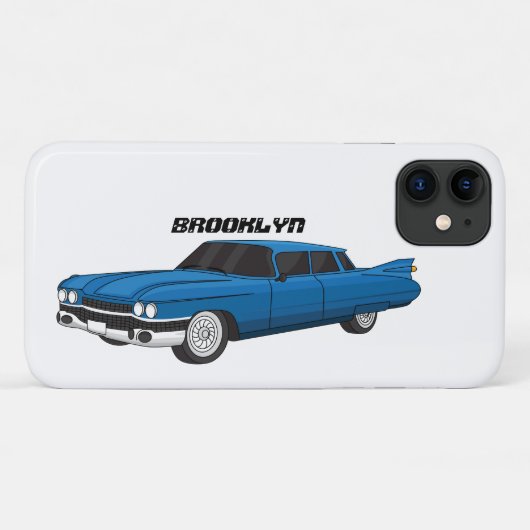 Cool-blau-Oldtimer 1959 Case-Mate iPhone Hülle (Rückseite (Horizontal))